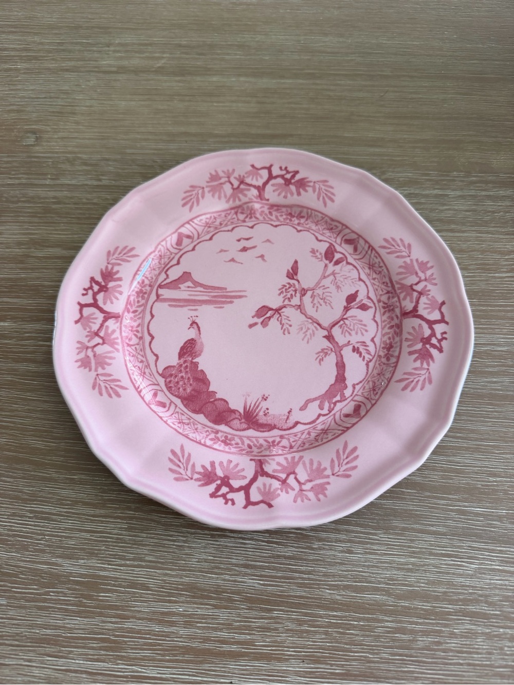 Southern living for Dillards Richmond estate Ginori dupe pink salad plate